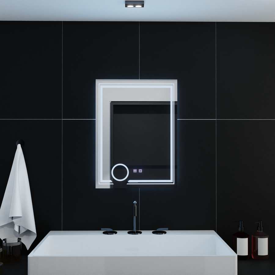 Mirror LED rectangular 60x80cm Magia Canto Touch System Dimable Defrition