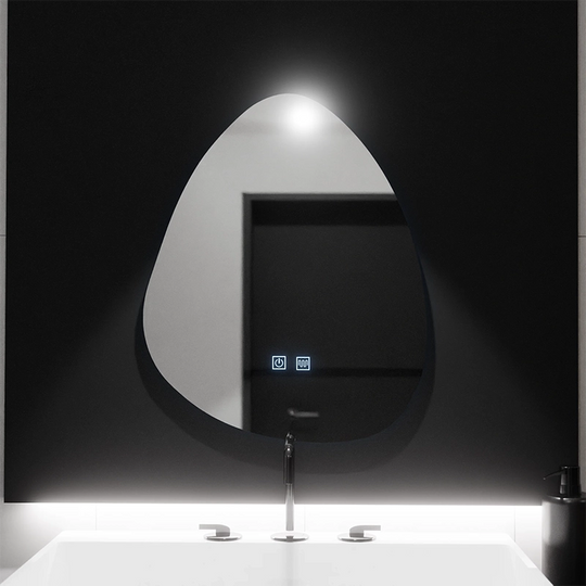 Organic LED mirror 80x60cm, Fluido Touch, Demister System, Dimmable