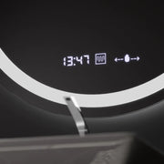 Mirror Round LED 80cm Celeste MotionGlow Marcello Dimable Clock Defrosting System