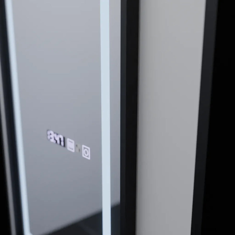 Mirror LED rectangula 60x150cm Bianca Sensor Radar Marcello Clock Defrost & Dimable Thermometer
