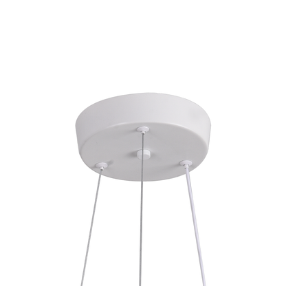 Luminis PRISM LED Chandelier, Crystal and Metal, 4 Circles, Dimmable, Adjustable Height, Cold/Warm/Neutral Light, Luxurious Lighting