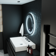 Mirror LED Round 60cm Lira Verità Touch system Dimable Defrition
