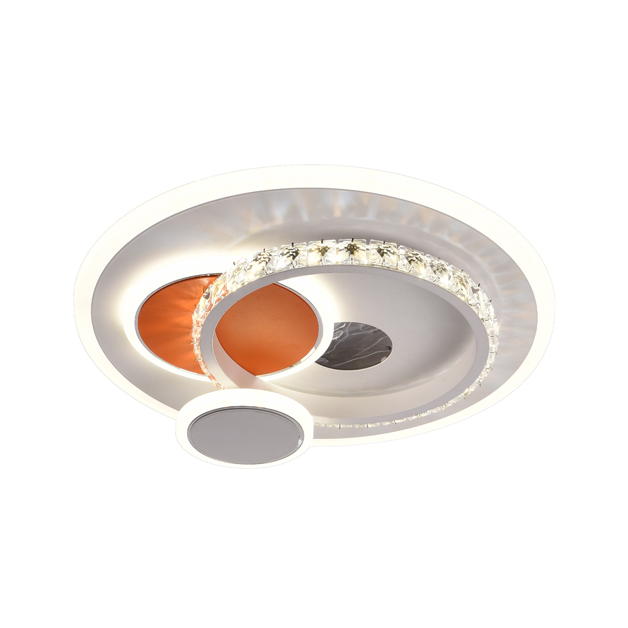 LED LED HELIOX, 43W, 4 circles, cold/hot/neutral light, white