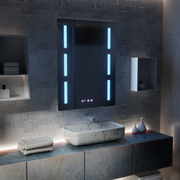 Mirror LED Touch Erich S86/60X80 Demist System, Clock and Temperature 60x80 cm