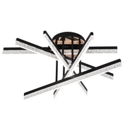 LED Chandelier with Remote Control LT179/5BK, 67W, 5 Elements, Cold/Warm/Neutral Light, Dimmable, Black