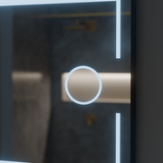 Rectangular LED mirror 120x80cm Motionglow sensor Marcello Dismantic Clock Defrosting System