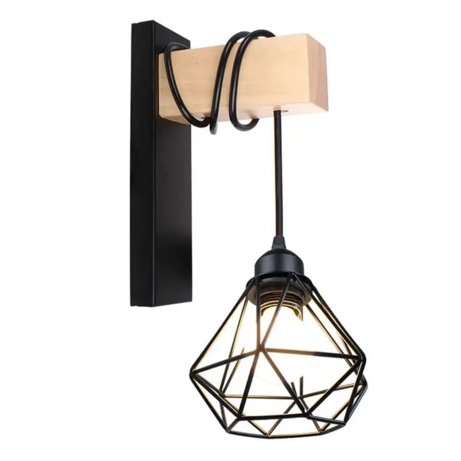 Audrey Wall Lamp 1x E27 Black Brown
