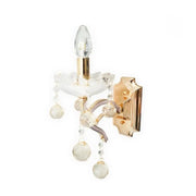 Crystal Angel Wall Lamp 1x E14 White Gold