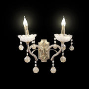 Carol Wall Lamp, 2*E14, Gold, Metal and Crystal