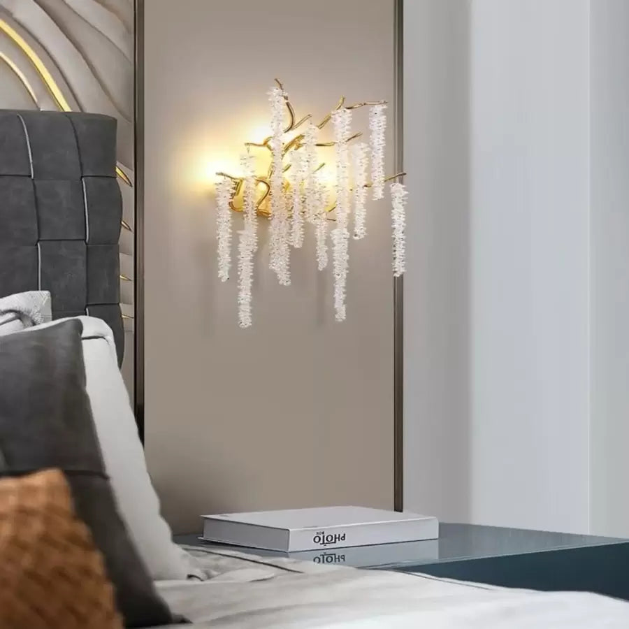 Chandler Crystal Wall Lamp 3x G9 Gold