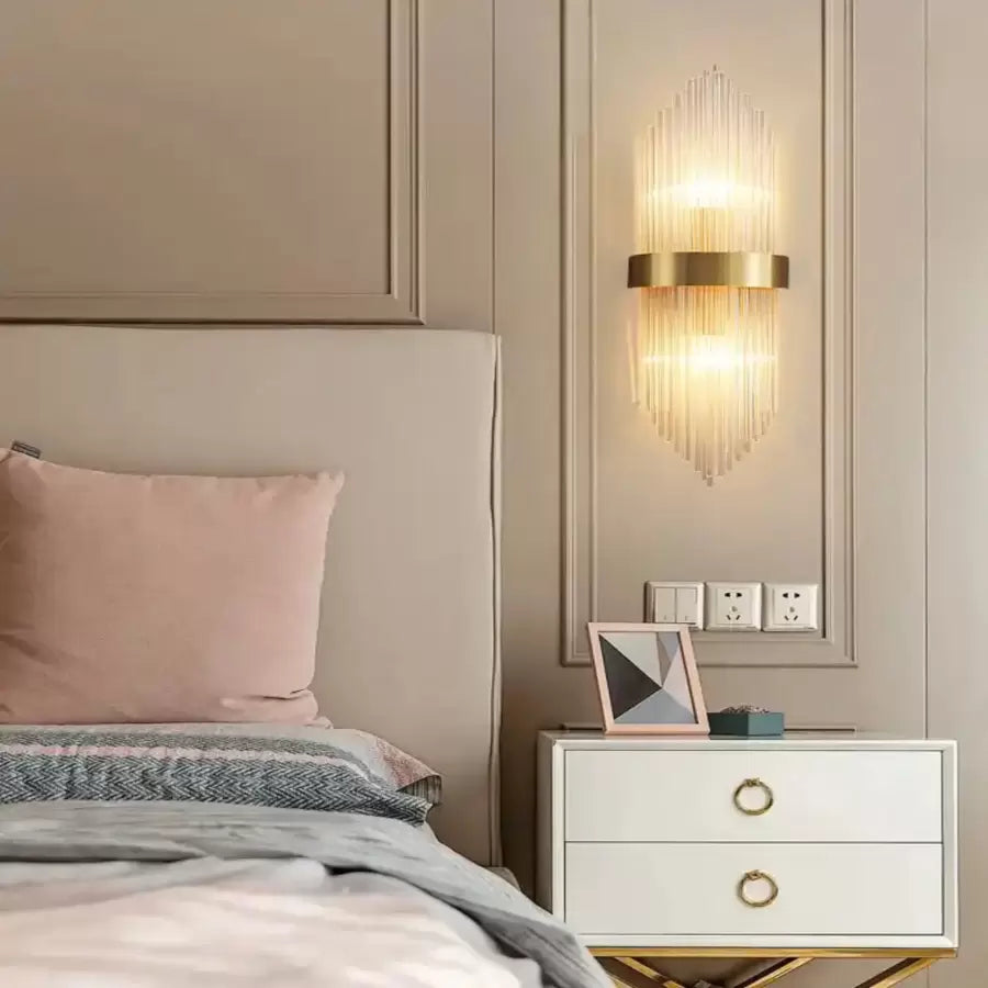 Cristal Ezequiel lamp 2x E14 Gold
