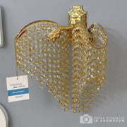 Crystal Sapphire Wall Lamp 2x E27 Shiny Gold Shiny, Crystal Strings