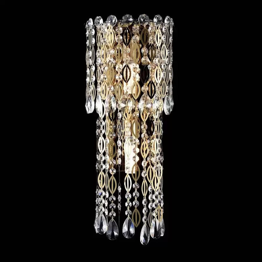 Crystal Shepard Wall Lamp 2x E14 Gold