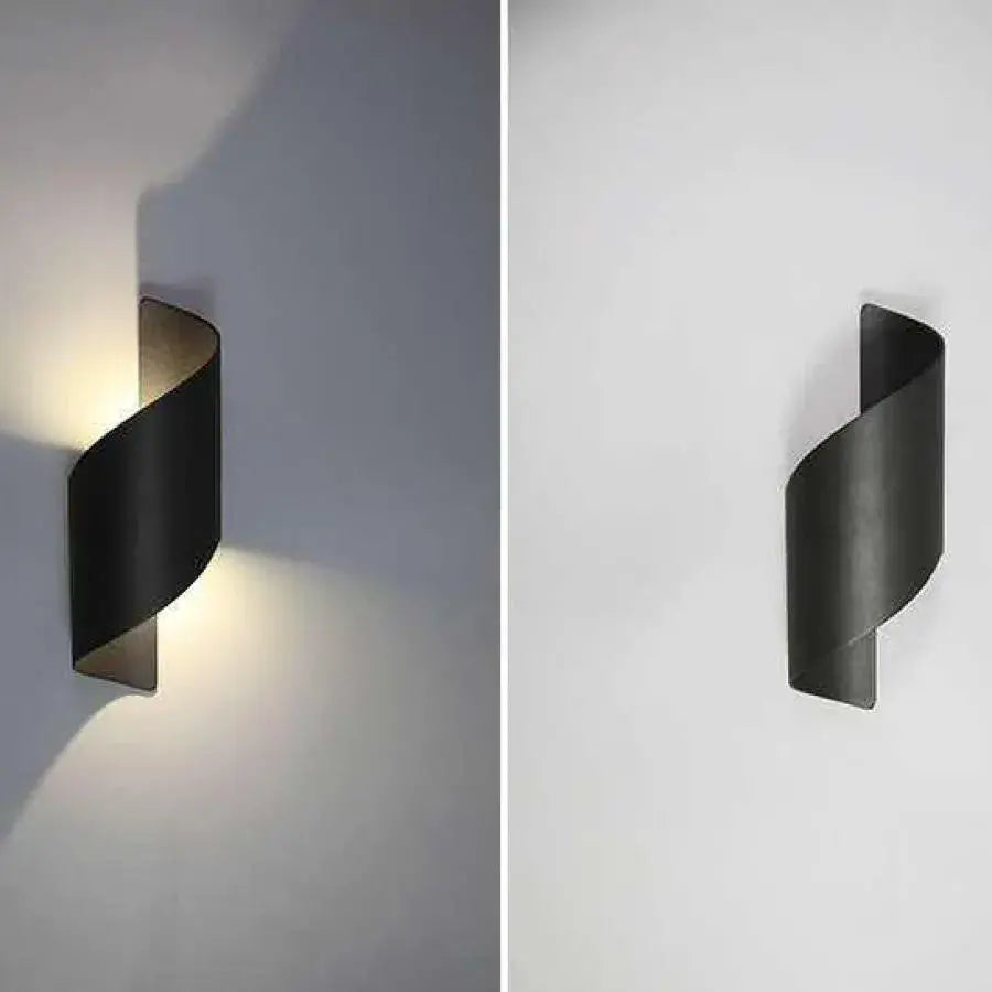Angela Outdoor Wall Lamp, 10W, Black