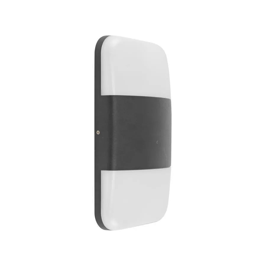 Geni Outdoor Wall Lamp, 12W, Black, 3000K