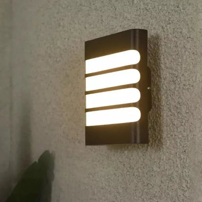 Raisa Outdoor Wall Lamp, 20W, 6000K, Black