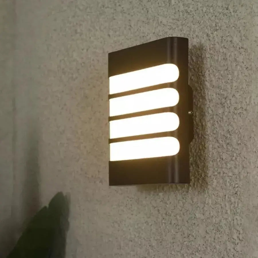 Raisa Outdoor Wall Lamp, 20W, 6000K, Black