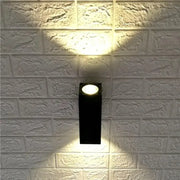 Vali Outdoor Wall Lamp, 2*GU10, Black, Metal and Glass