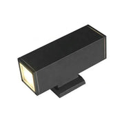 Vali Outdoor Wall Lamp, 2*GU10, Black, Metal and Glass