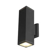 Vali Outdoor Wall Lamp, 2*GU10, Black, Metal and Glass
