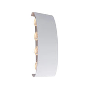 Fantas Indoor/Outdoor LED Wall Lamp, 8 Sources x 1W, IP65, White, 3000K