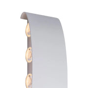 Fantas Indoor/Outdoor LED Wall Lamp, 8 Sources x 1W, IP65, White, 3000K