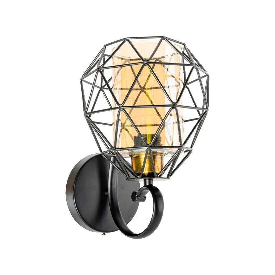 Wall lamp Harlem, 1*E27, Metal, Black