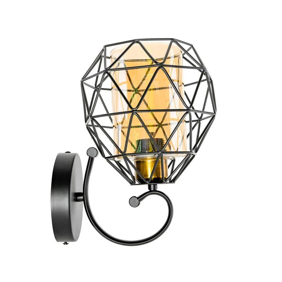 Wall lamp Harlem, 1*E27, Metal, Black