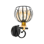 Junda Wall Lamp, 1*E27, Metal, Black