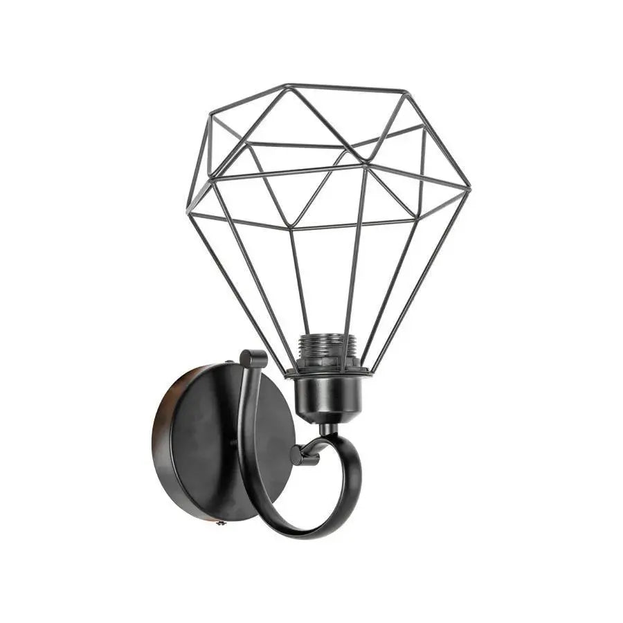 Karsyn Wall Lamp, 1*E27, Metal, Black