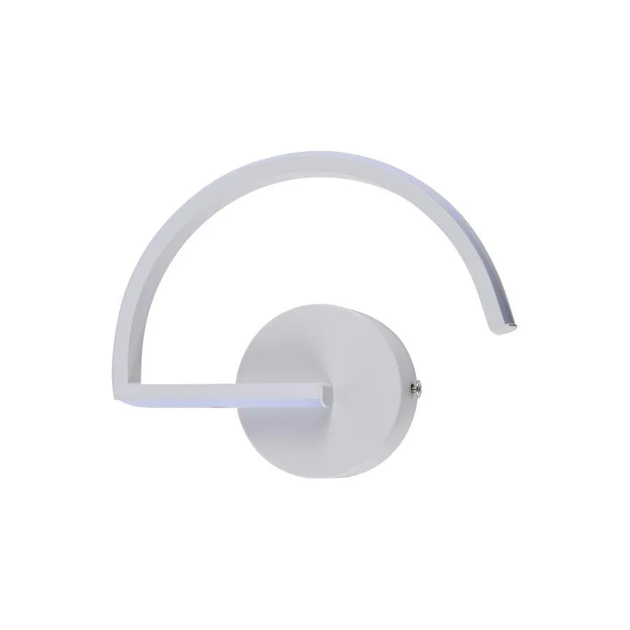 Akay 48W LED wall lamp, Silicon and Metal, White