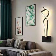 Aubrie LED Wall Lamp, 40W, Black with White, Cold/Warm/Neutral Light