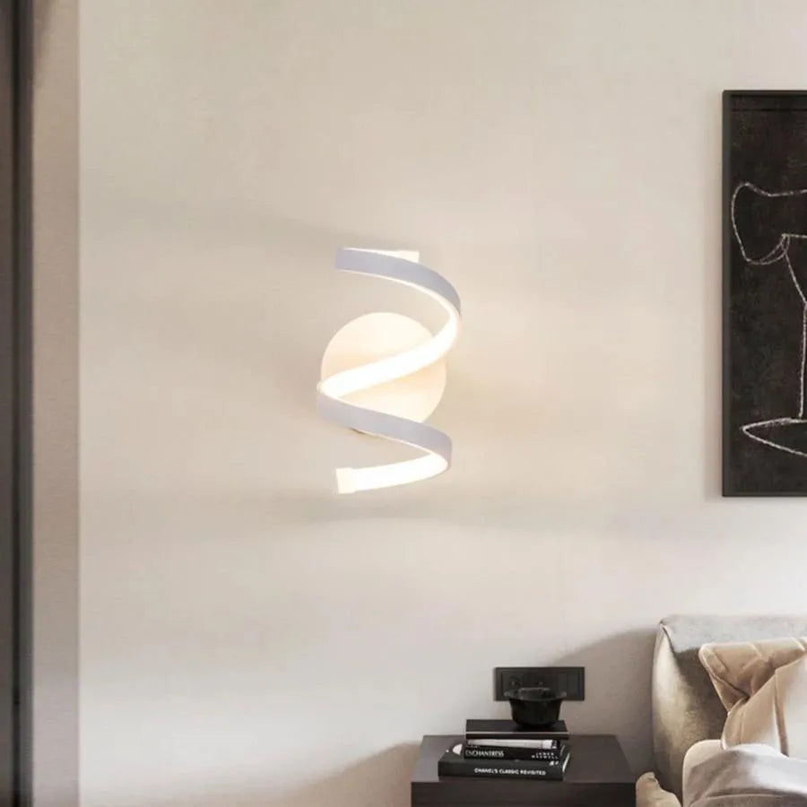 Ceren 24W LED Wall Lamp, Silicone and Metal, White