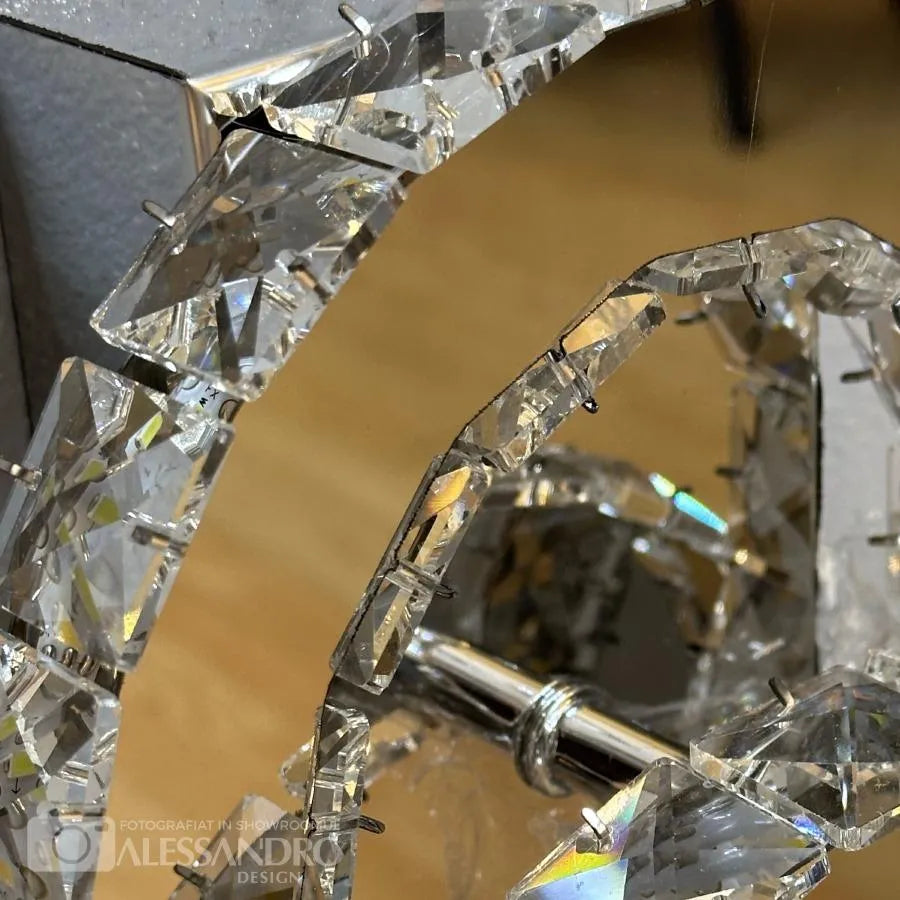Jefferson Crystal LED Chandelier 32W Shiny Chrome