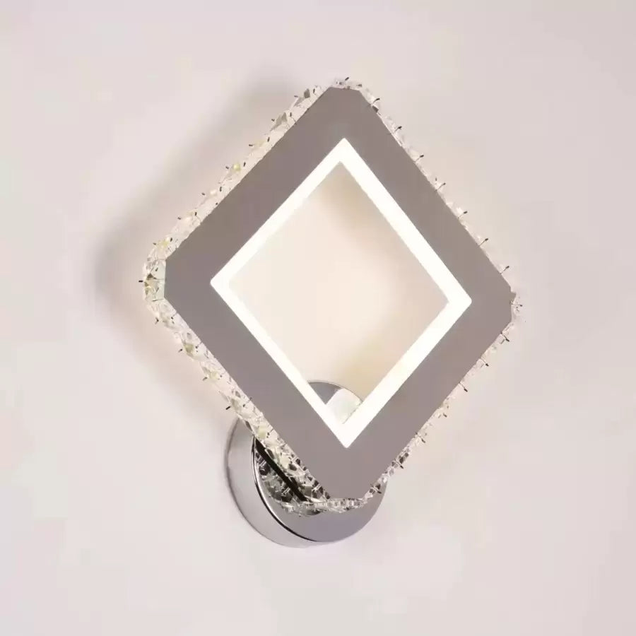 Santana Crystal LED Wall Lamp 34W Silver