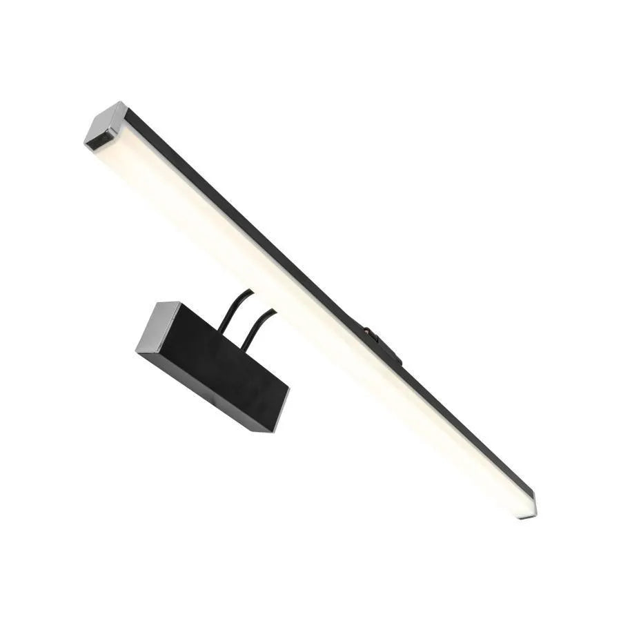 Caja LED Bathroom Wall Light, 20W, Metal, Black and Chrome