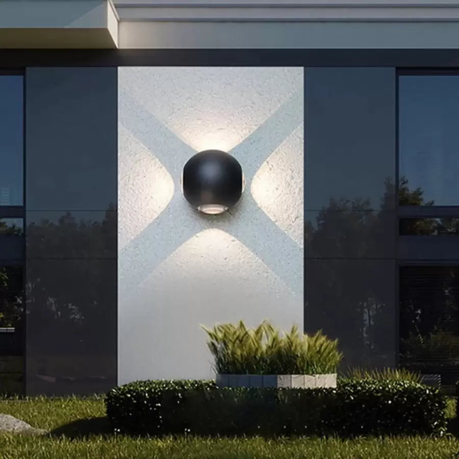 Abdera 4W IP65 Outdoor LED Wall Light Black