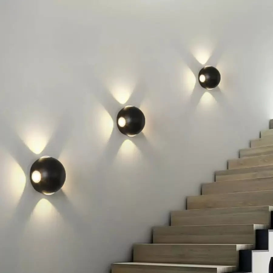 Abdera 4W IP65 Outdoor LED Wall Light Black