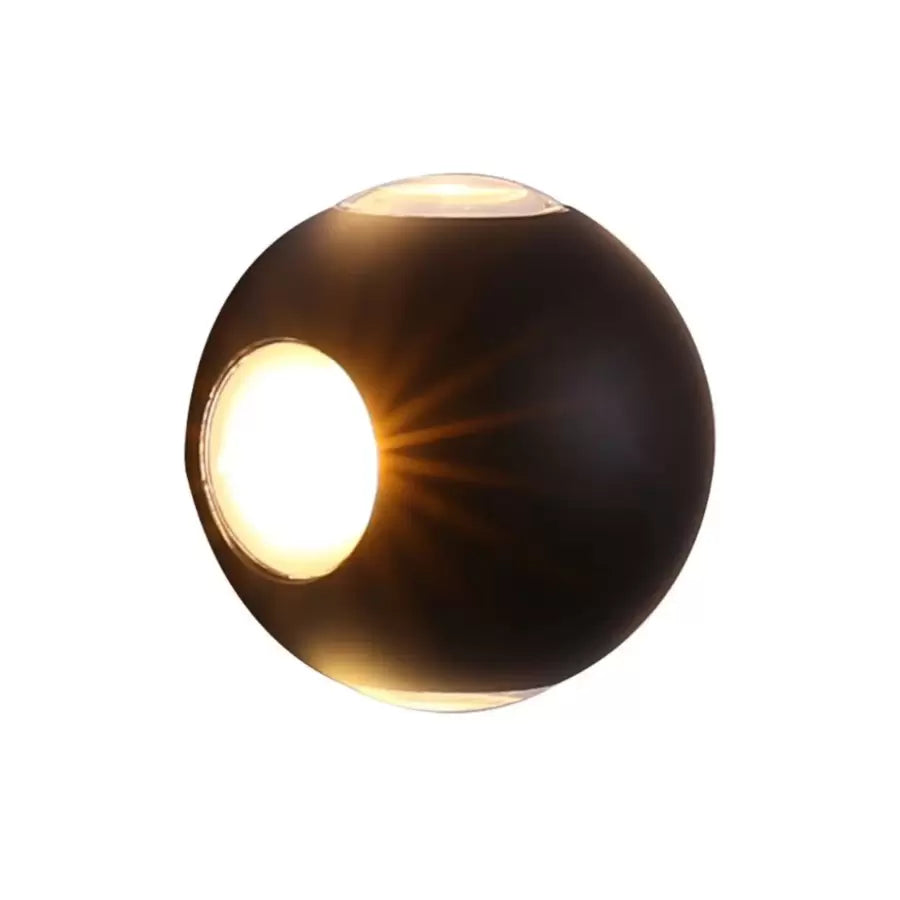 Abdera 4W IP65 Outdoor LED Wall Light Black