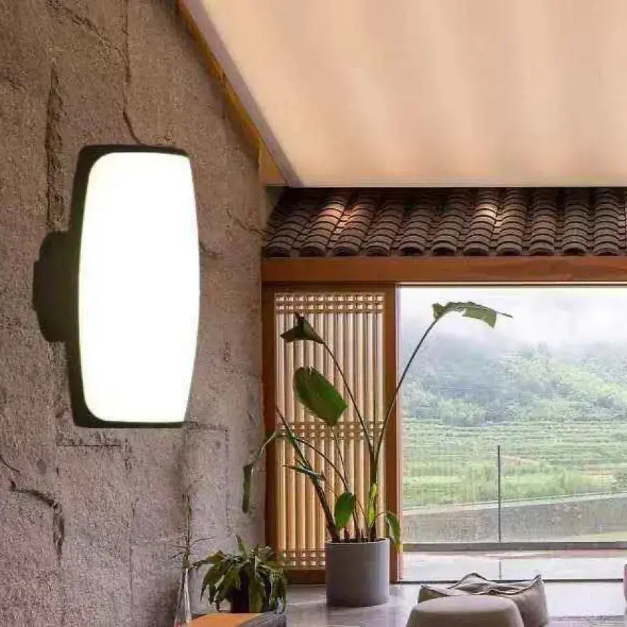 Casian 20W Outdoor LED Wall Light Black White