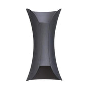 Heba Outdoor LED Wall Light, 10W IP65, Metal, Black