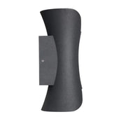 Heba Outdoor LED Wall Light, 10W IP65, Metal, Black