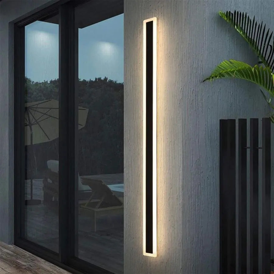 Indira 24W IP65 Outdoor LED Wall Light Black