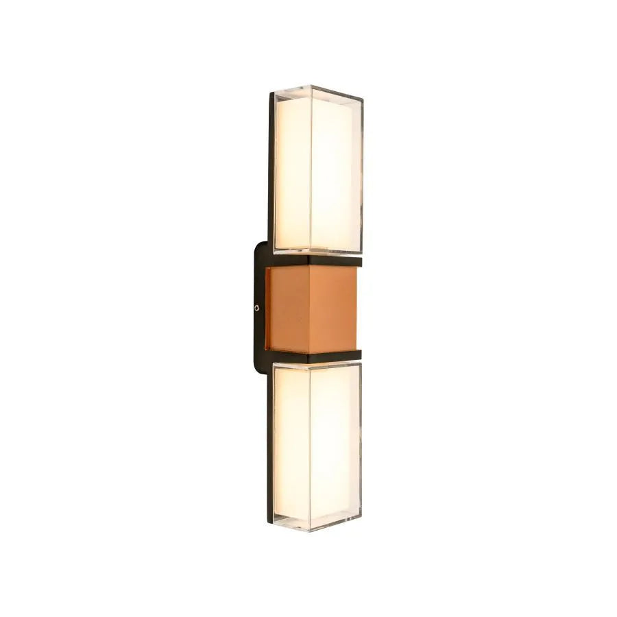 Kaala Outdoor LED Wall Lamp, 10W, Metal, Gold and Black