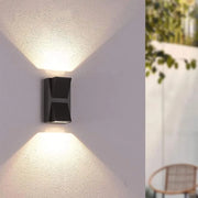 Kirima 6W Outdoor LED Wall Lamp Black