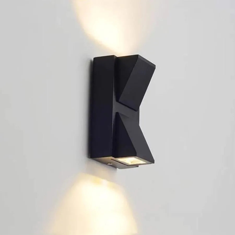 Kirima 6W Outdoor LED Wall Lamp Black