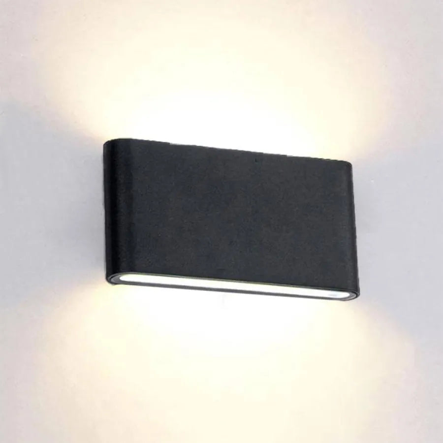 Mavra 12W IP65 Outdoor LED Wall Light Black