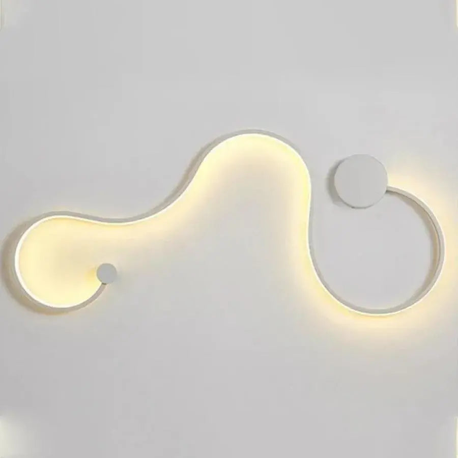 Deborah 38W Decorative LED Wall Lamp Cold/Warm/Neutral Light Metal and White SIlicon 