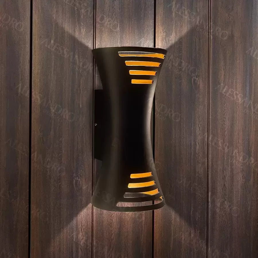 Outdoor LED Wall Lamp Brycen 10W Gold Black