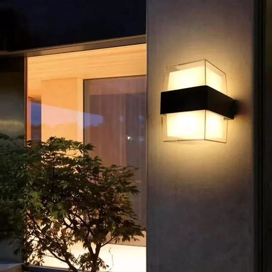 Outdoor LED wall lamp Kennedy 12W White Black Outdoor wall lamps Default Title Alessandro Design
